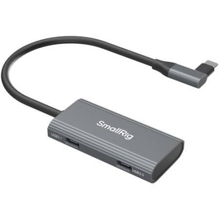 SmallRig 4598 - hub USB-C 4w1 z funkcją adaptera audio, szary_1